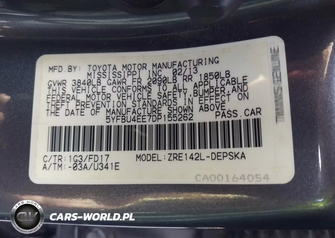 2013 Toyota Corolla S VIN:5YFBU4EE7DP155262 - 9