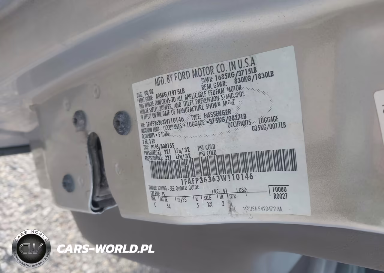 2003 Ford Focus Se-Ztw VIN:1FAFP36363W110146 - 9