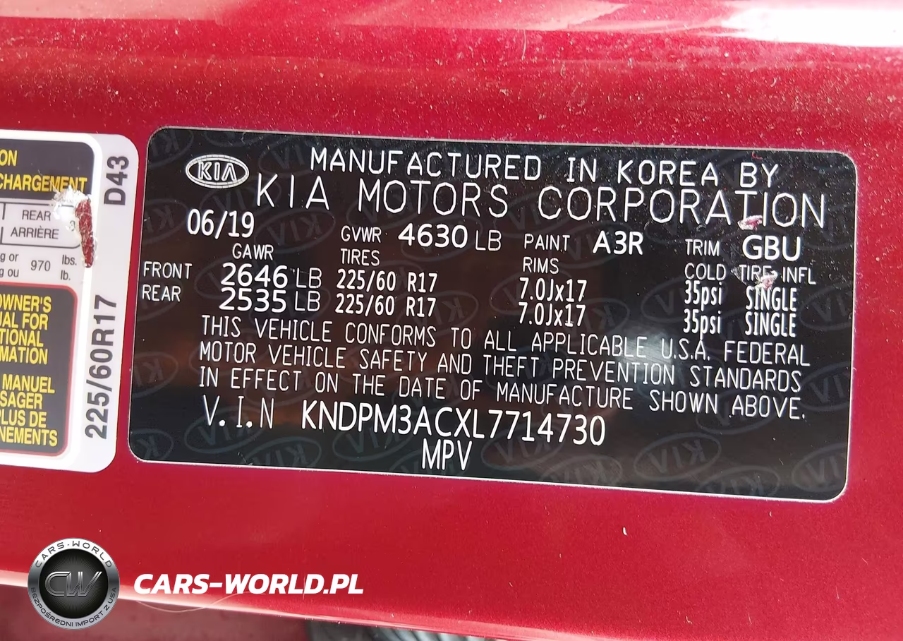 2020 Kia Sportage Lx VIN:KNDPM3ACXL7714730 - 9