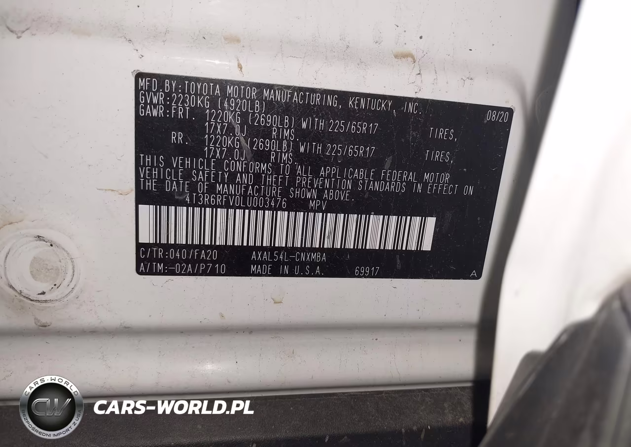2020 Toyota Rav4 Hybrid Xle VIN:4T3R6RFV0LU003476 - 9