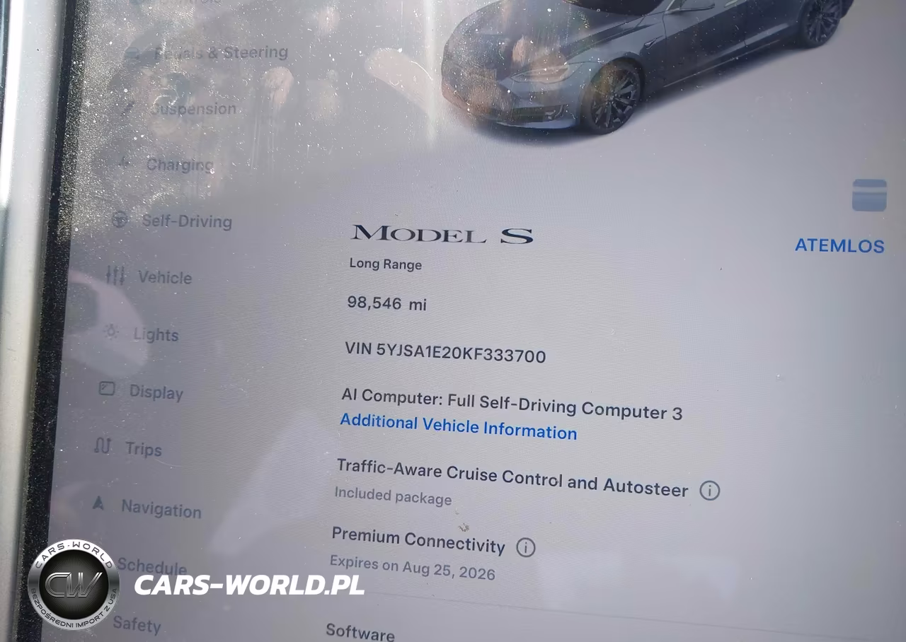 2019 Tesla Model S VIN:5YJSA1E20KF333700 - 7