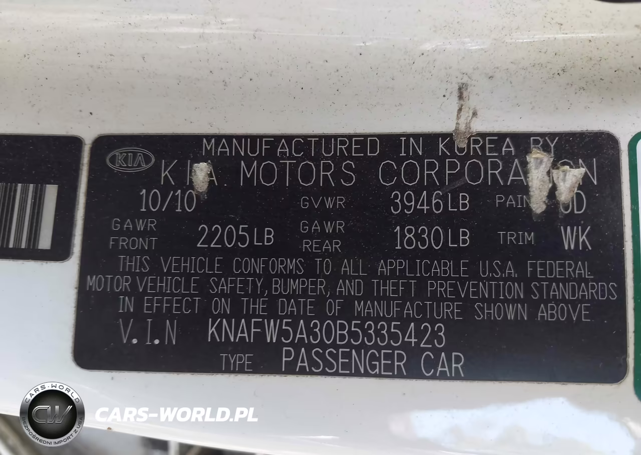 2011 Kia Forte Sx VIN:KNAFW5A30B5335423 - 9