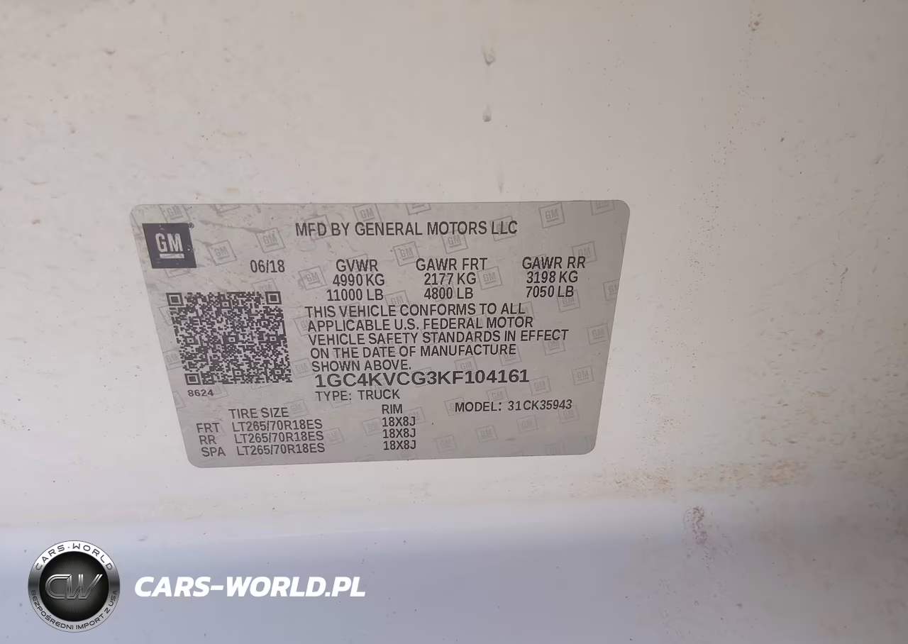 2019 Chevrolet Silverado 3500Hd Wt VIN:1GC4KVCG3KF104161 - 9