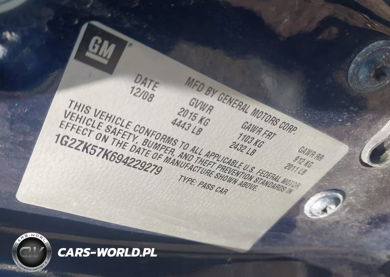 2009 Pontiac G6 New Gt VIN:1G2ZK57K694229279 - 9
