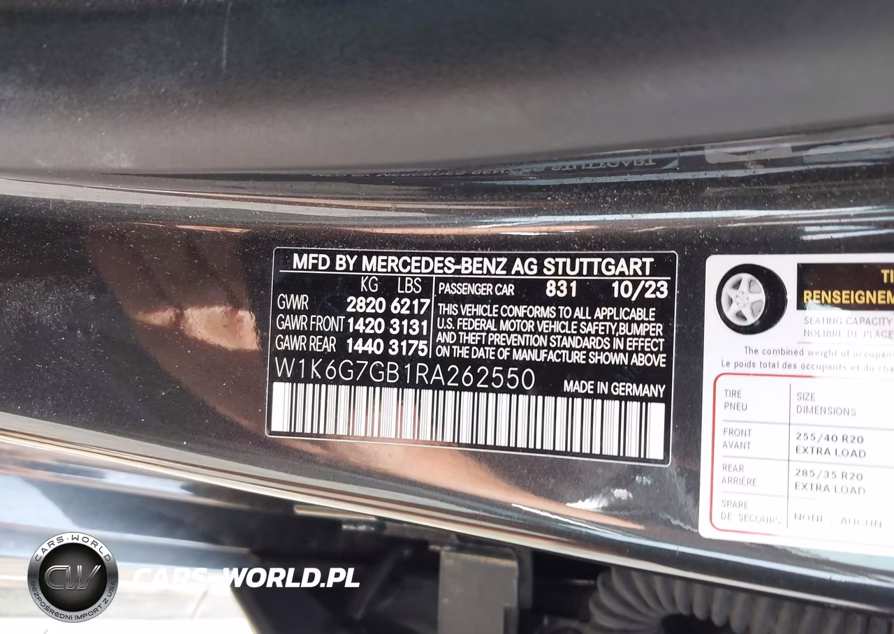 2024 Mercedes-Benz S 580 4Matic VIN:W1K6G7GB1RA262550 - 9