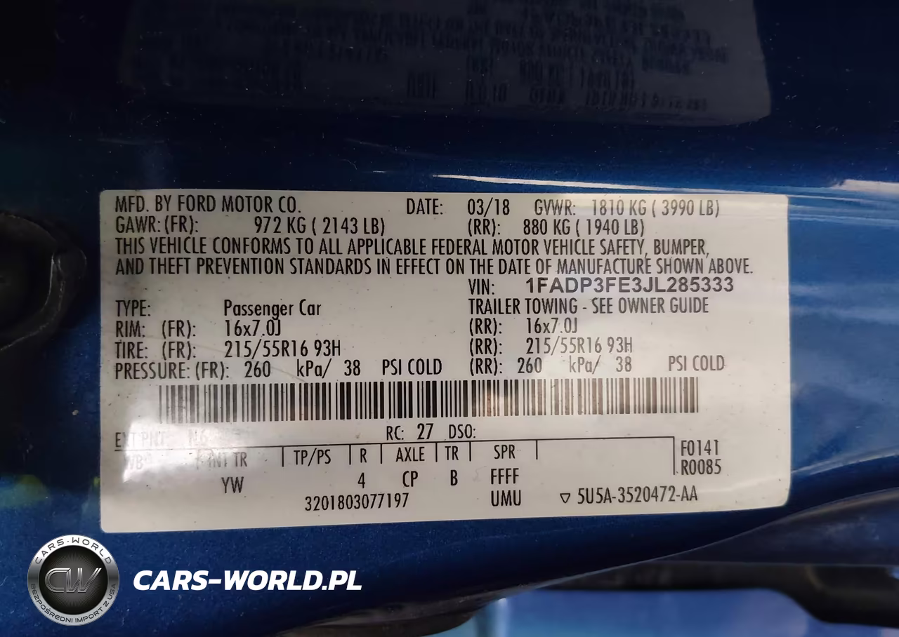 2018 Ford Focus Se VIN:1FADP3FE3JL285333 - 9