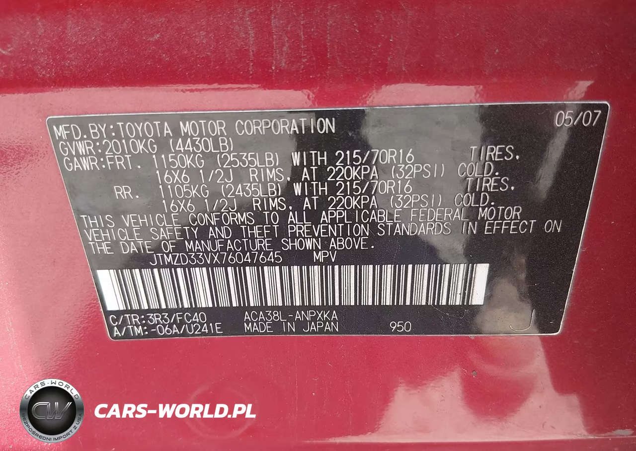 2007 Toyota Rav4 VIN:JTMZD33VX76047645 - 9