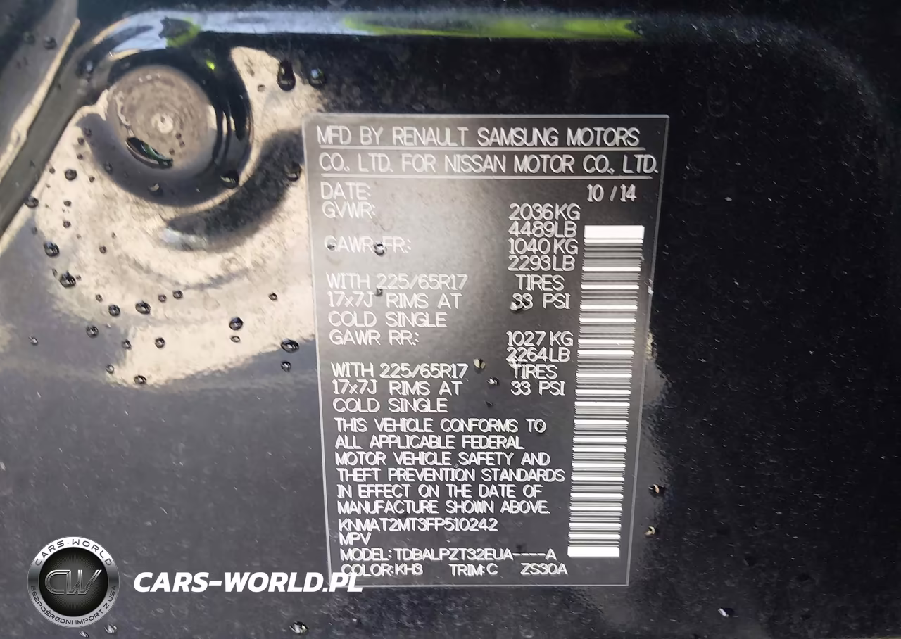 2015 Nissan Rogue S VIN:KNMAT2MT3FP510242 - 9