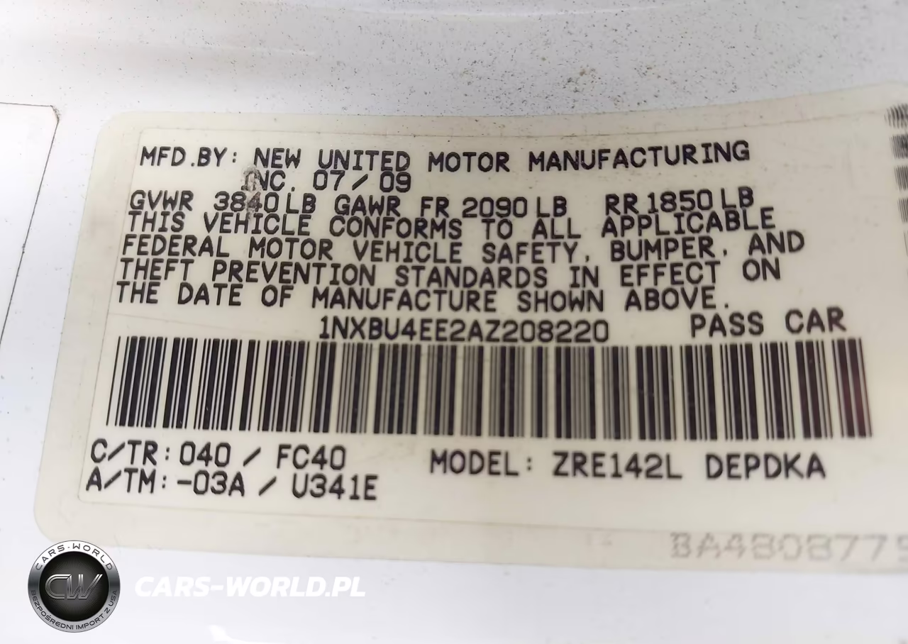 2010 Toyota Corolla Le VIN:1NXBU4EE2AZ208220 - 9