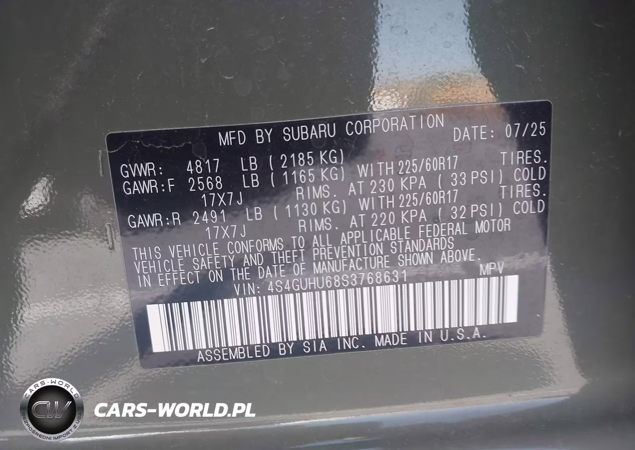 2025 Subaru Crosstrek Wilderness VIN:4S4GUHU68S3768631 - 9