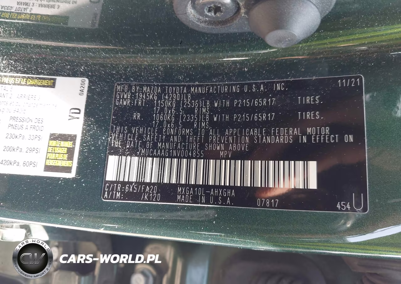 2022 Toyota Corolla Cross Le VIN:7MUCAAAG1NV004855 - 9
