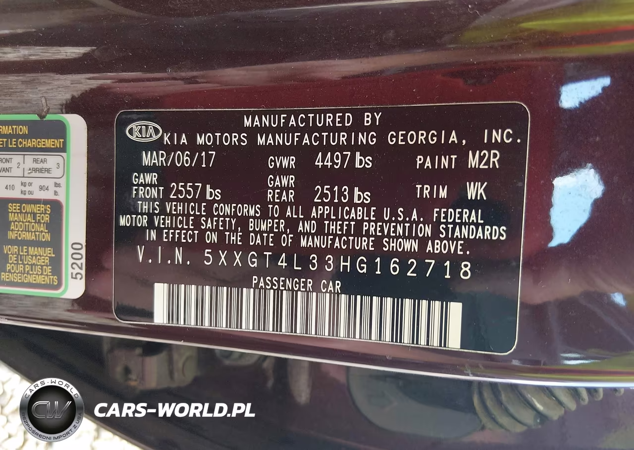 2017 Kia Optima Lx VIN:5XXGT4L33HG162718 - 9