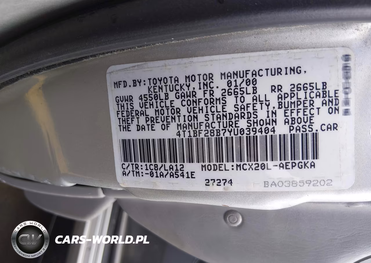 2000 Toyota Avalon Xls VIN:4T1BF28B7YU039404 - 9