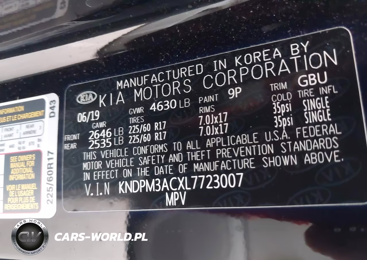 2020 Kia Sportage Lx VIN:KNDPM3ACXL7723007 - 9