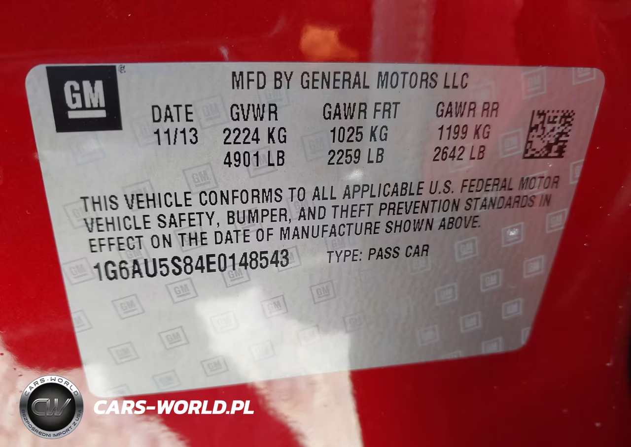 2014 Cadillac Cts Vsport VIN:1G6AU5S84E0148543 - 9