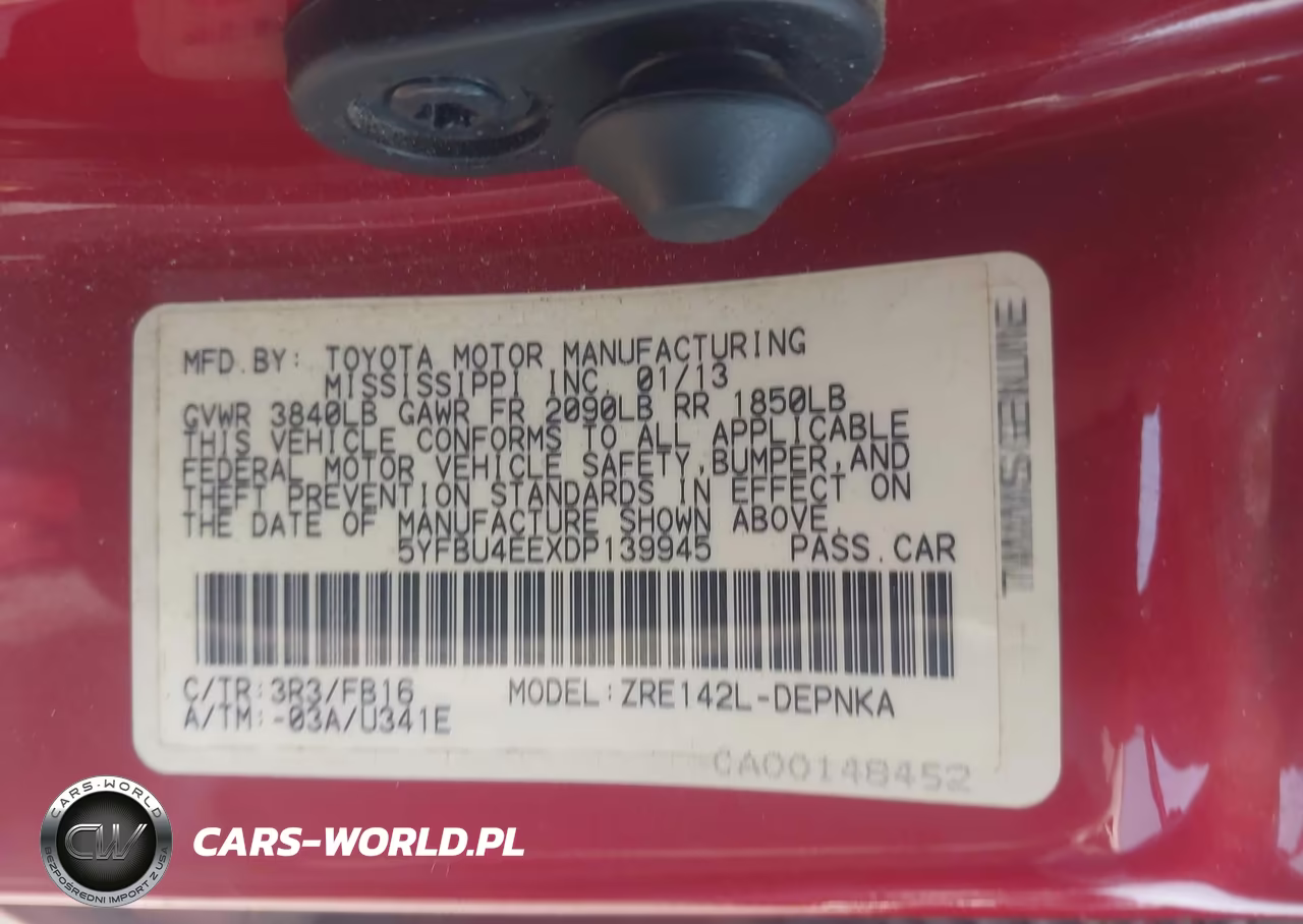 2013 Toyota Corolla Le VIN:5YFBU4EEXDP139945 - 9
