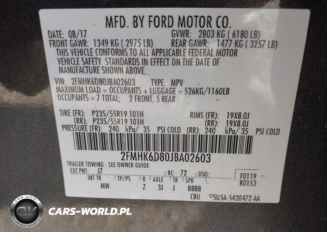 2018 Ford Flex Limited VIN:2FMHK6D80JBA02603 - 9