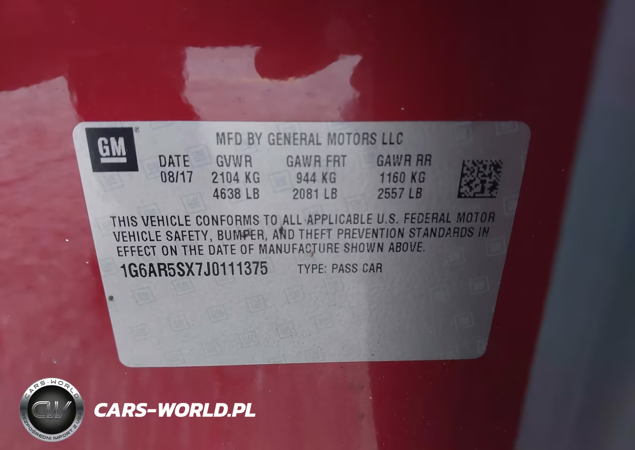 2018 Cadillac Cts Luxury VIN:1G6AR5SX7J0111375 - 9