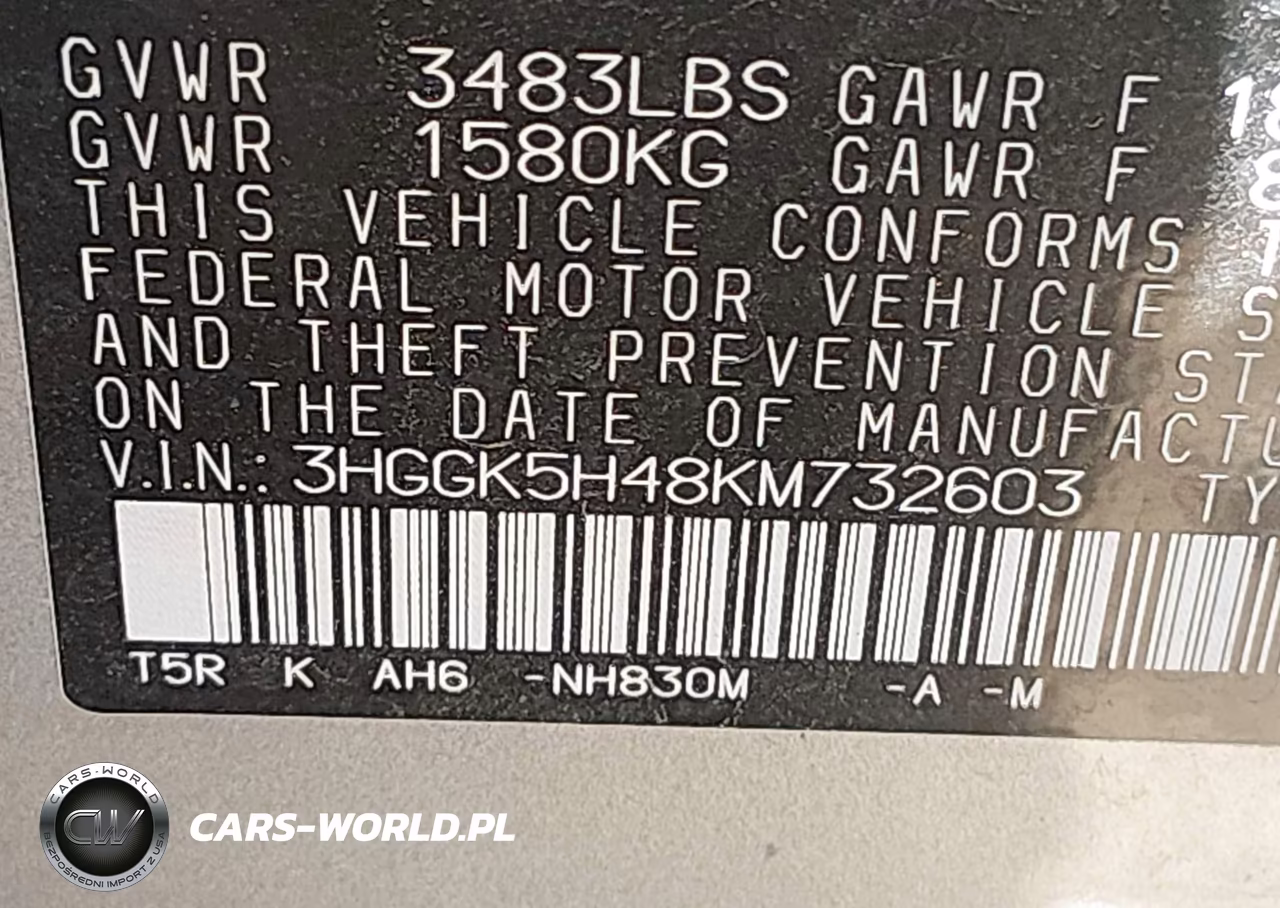 2019 Honda Fit Lx VIN:3HGGK5H48KM732603 - 9