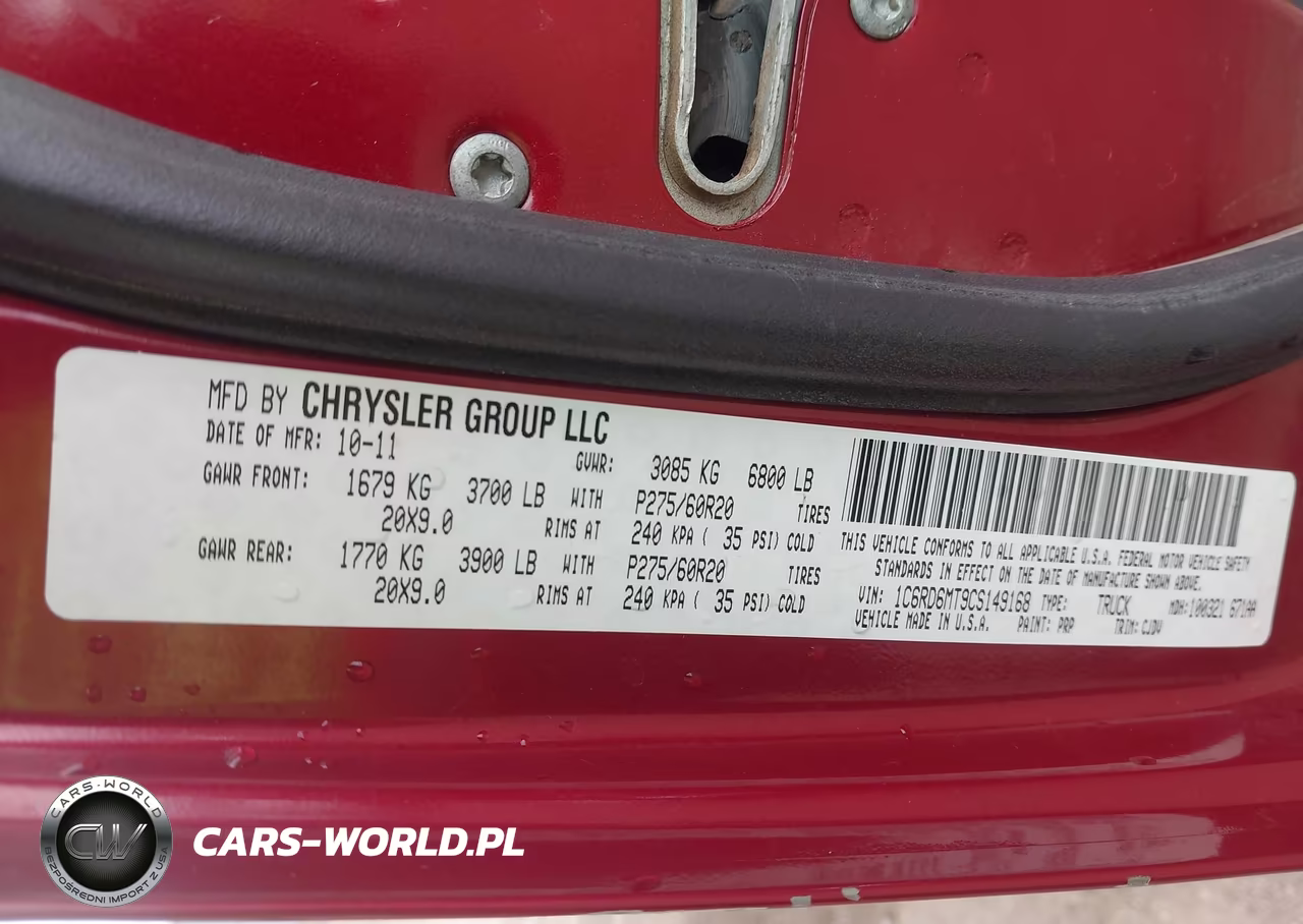2012 Ram 1500 Sport VIN:1C6RD6MT9CS149168 - 9