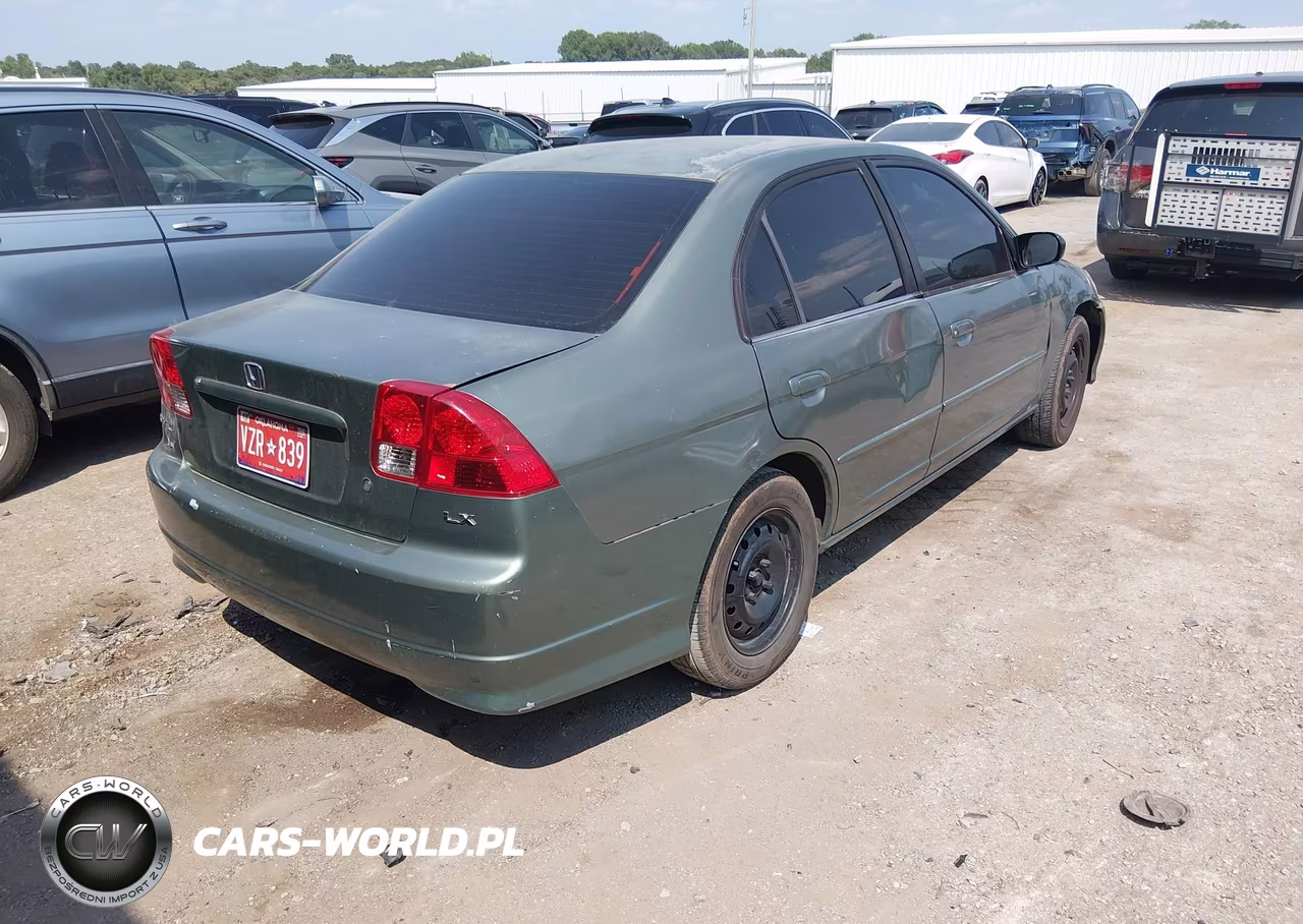 2004 Honda Civic Lx VIN:JHMES16544S001220 - 4