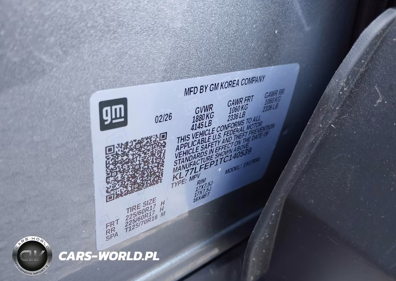 2026 Chevrolet Trax Fwd Ls VIN:KL77LFEP1TC140539 - 9