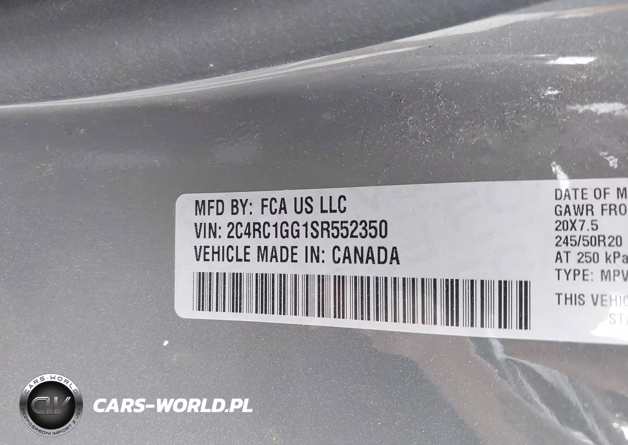2025 Chrysler Pacifica Limited VIN:2C4RC1GG1SR552350 - 9