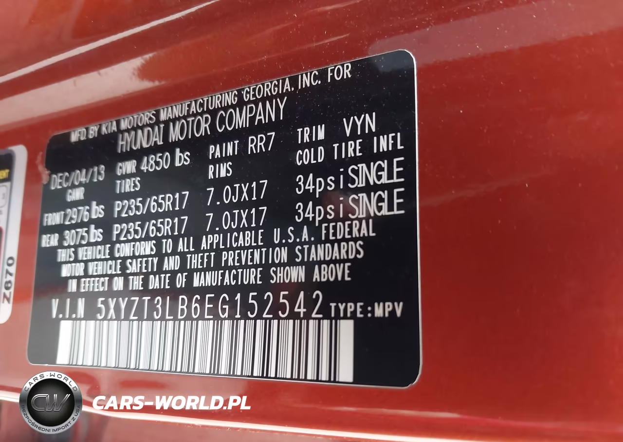 2014 Hyundai Santa Fe Sport 2.4L VIN:5XYZT3LB6EG152542 - 9