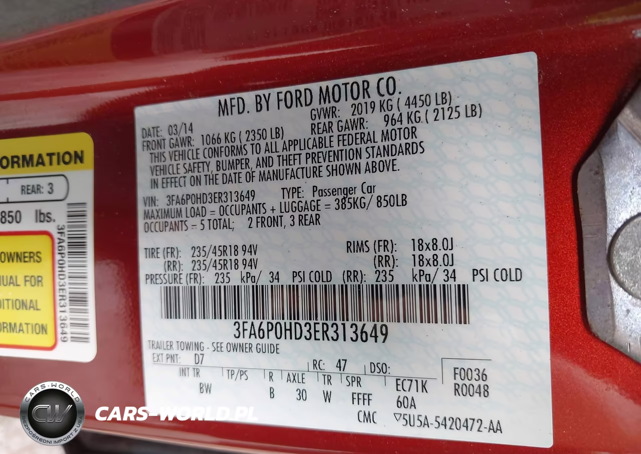 2014 Ford Fusion Se VIN:3FA6P0HD3ER313649 - 9