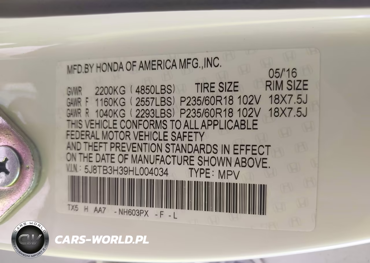 2017 Acura Rdx Acurawatch Plus Package VIN:5J8TB3H39HL004034 - 9