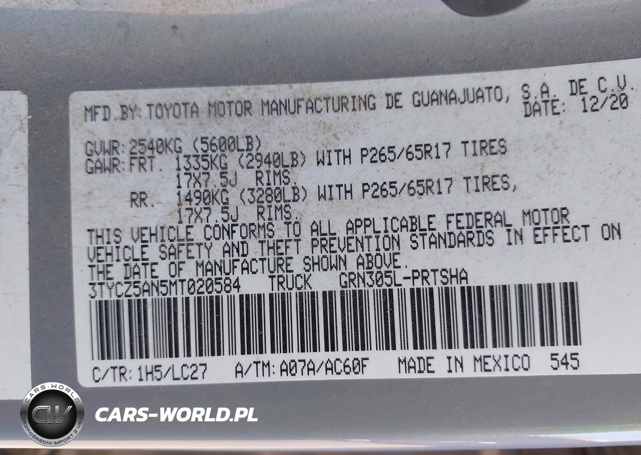2021 Toyota Tacoma Trd Sport VIN:3TYCZ5AN5MT020584 - 9