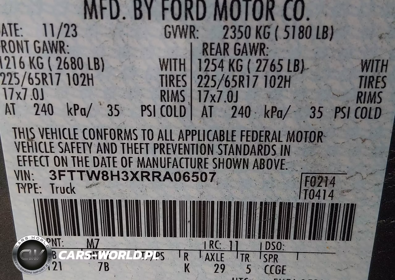 2024 Ford Maverick Xlt VIN:3FTTW8H3XRRA06507 - 9