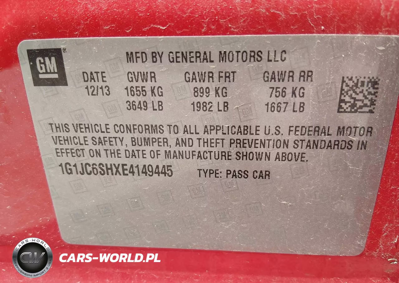2014 Chevrolet Sonic Lt Auto VIN:1G1JC6SHXE4149445 - 9