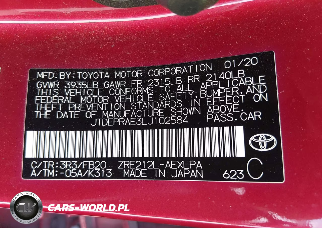 2020 Toyota Corolla Le VIN:JTDEPRAE3LJ102584 - 9