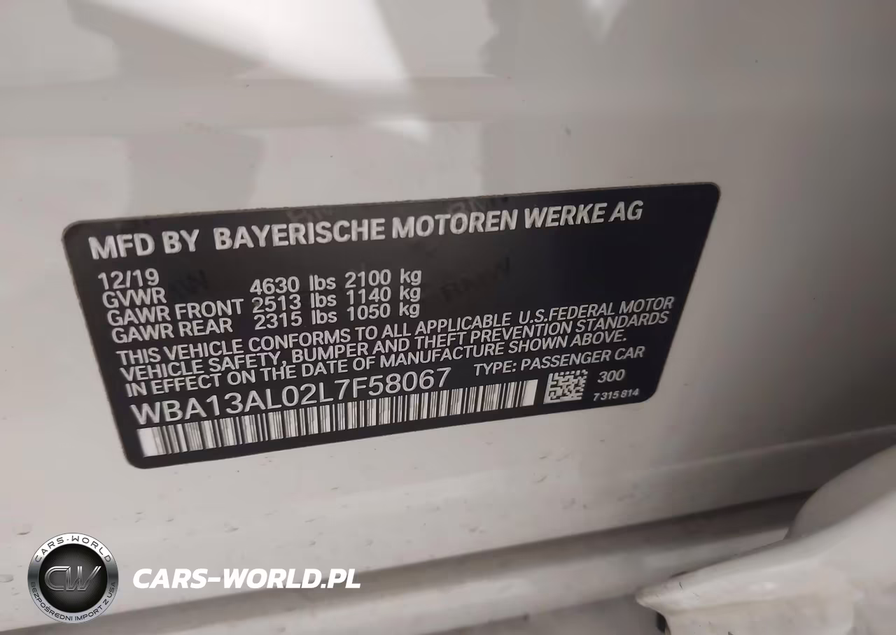 2020 BMW M235I Gran Coupe xDrive VIN:WBA13AL02L7F58067 - 9