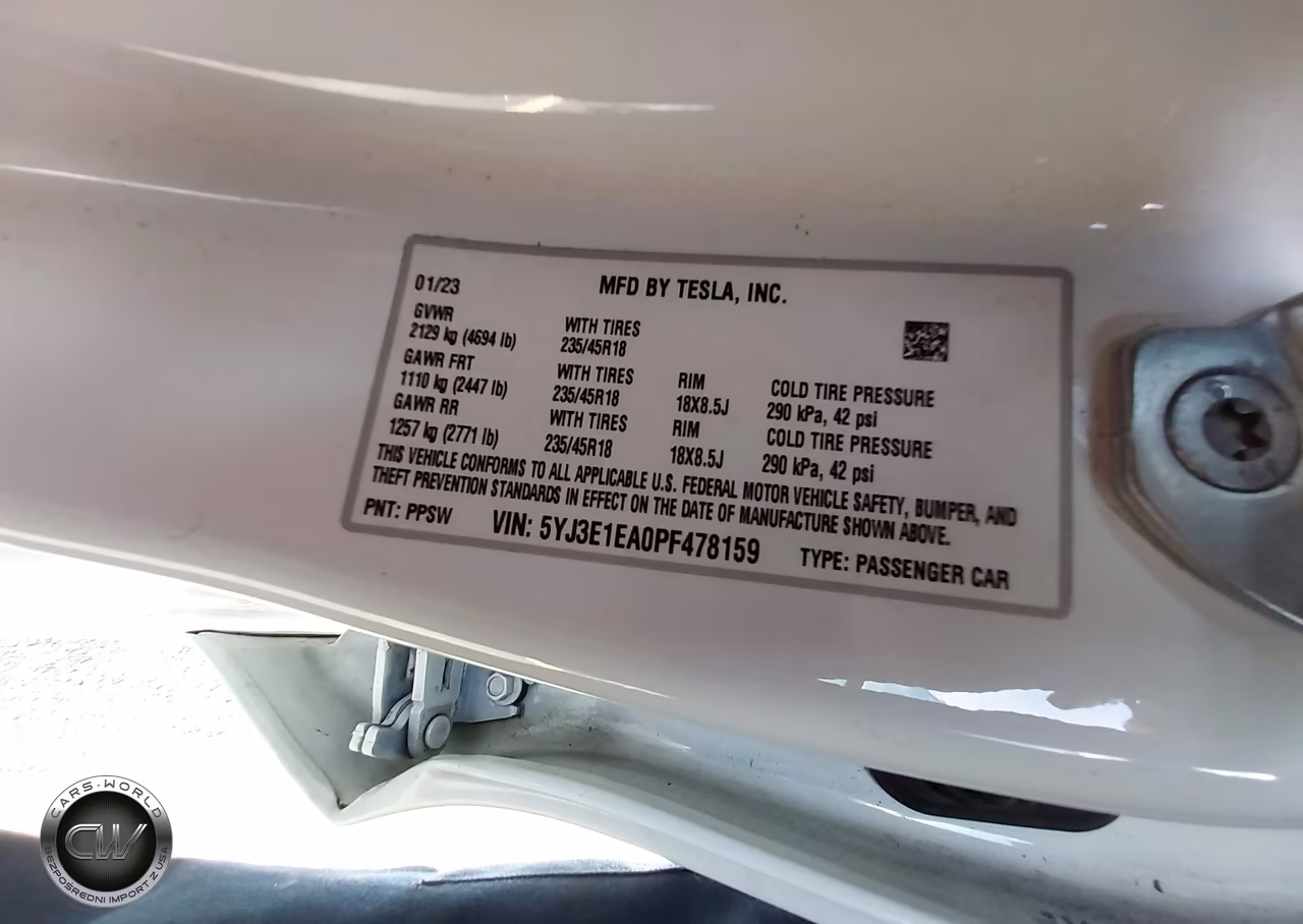 2023 Tesla Model 3 Rear-Wheel Drive VIN:5YJ3E1EA0PF478159 - 9
