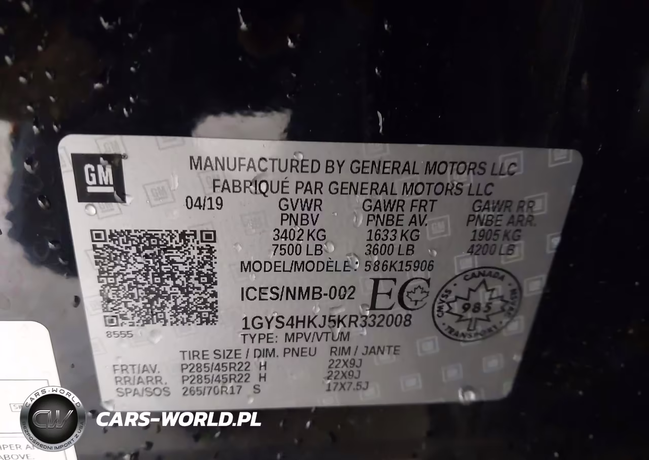 2019 Cadillac Escalade Esv Luxury VIN:1GYS4HKJ5KR332008 - 9