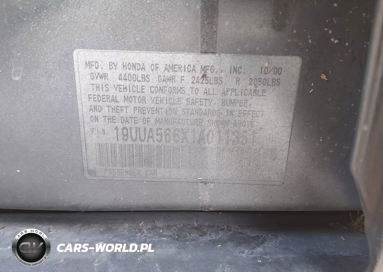 2001 Acura Tl 3.2 VIN:19UUA566X1A011351 - 9