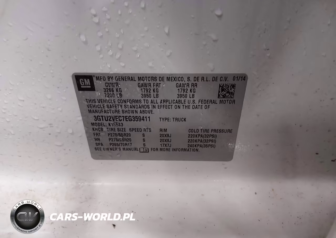2014 GMC Sierra 1500 Slt VIN:3GTU2VEC7EG359411 - 9