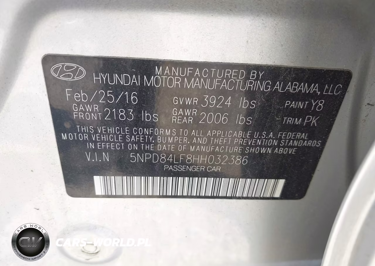 2017 Hyundai Elantra Se VIN:5NPD84LF8HH032386 - 9