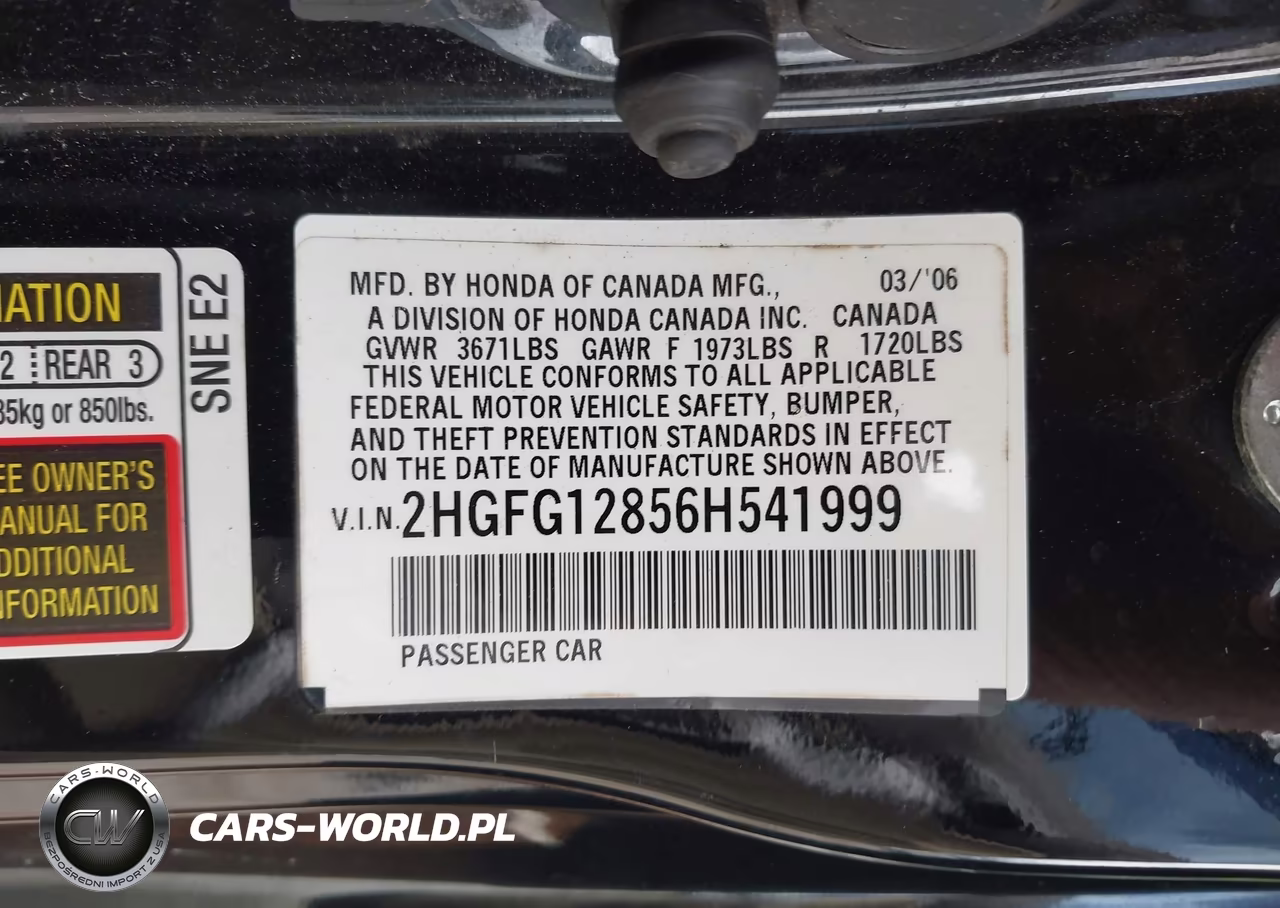 2006 Honda Civic Ex VIN:2HGFG12856H541999 - 9