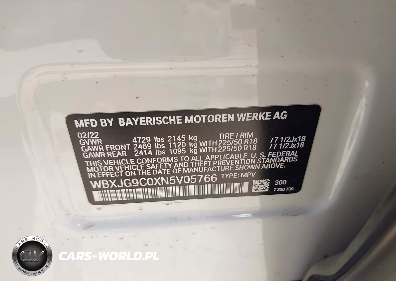 2022 BMW X1 xDrive28I VIN:WBXJG9C0XN5V05766 - 9
