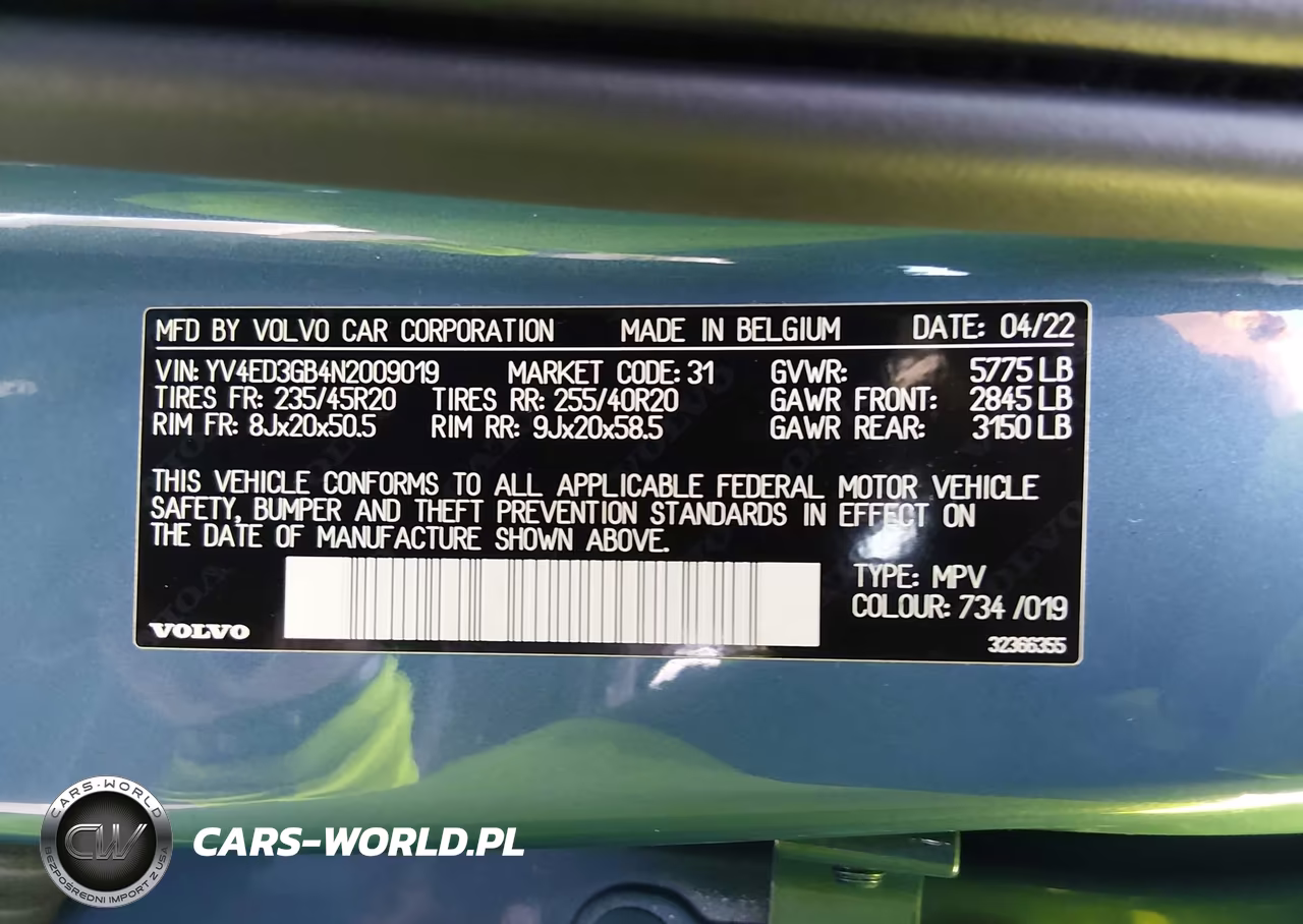2022 Volvo C40 Recharge Pure Electric P8 Ultimate VIN:YV4ED3GB4N2009019 - 9