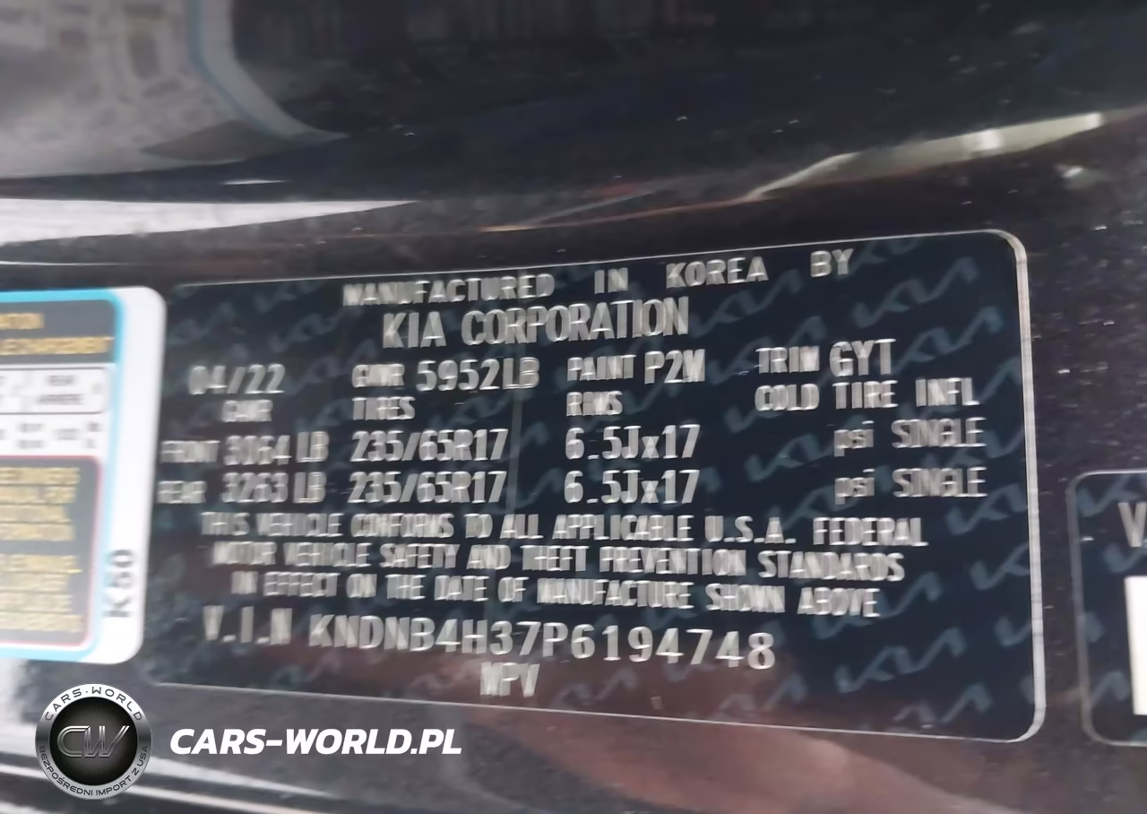 2023 Kia Carnival Mpv Lx Seat Package VIN:KNDNB4H37P6194748 - 9
