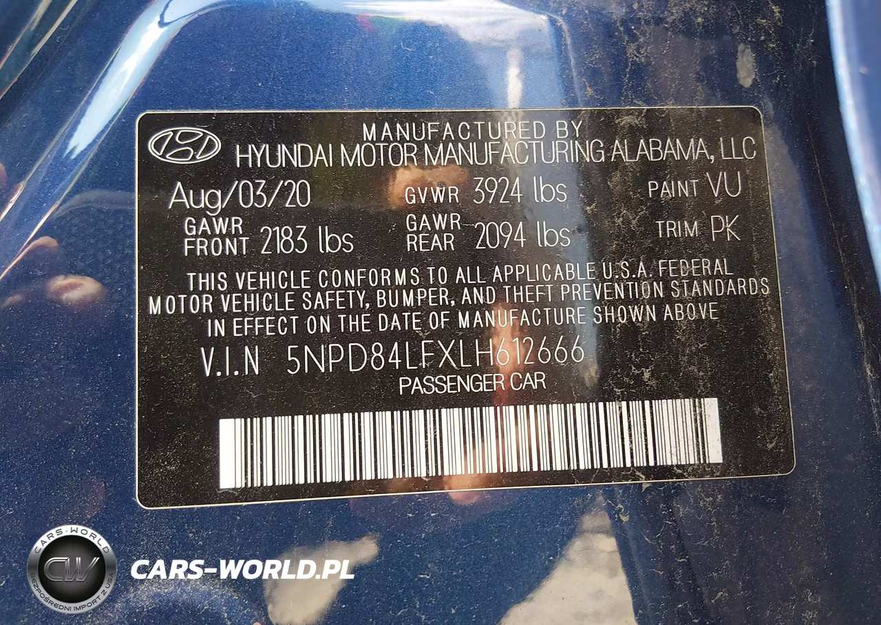 2020 Hyundai Elantra Limited VIN:5NPD84LFXLH612666 - 9