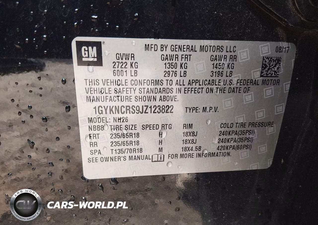 2018 Cadillac Xt5 Luxury VIN:1GYKNCRS9JZ123822 - 9