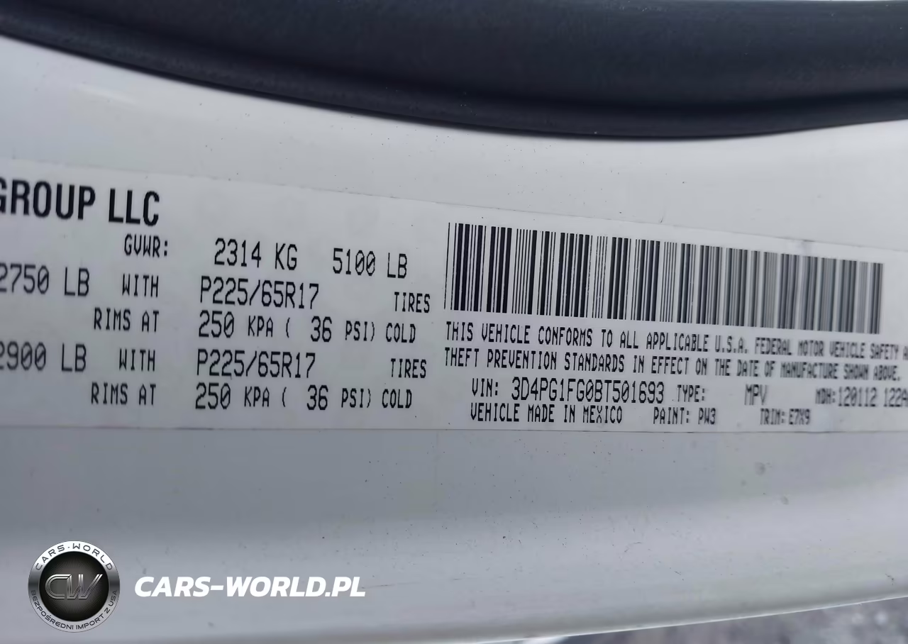 2011 Dodge Journey Mainstreet VIN:3D4PG1FG0BT501693 - 9