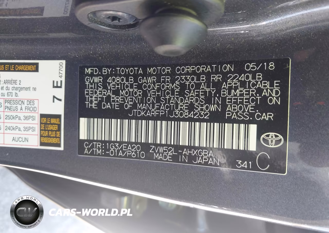 2018 Toyota Prius Prime Premium VIN:JTDKARFP1J3084232 - 9