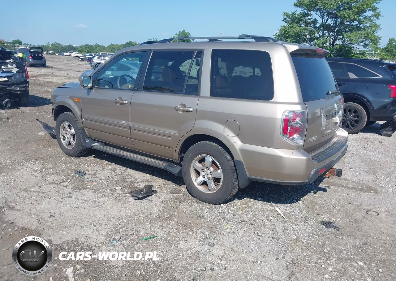 2006 Honda Pilot Ex-L VIN:2HKYF18716H510037 - 3