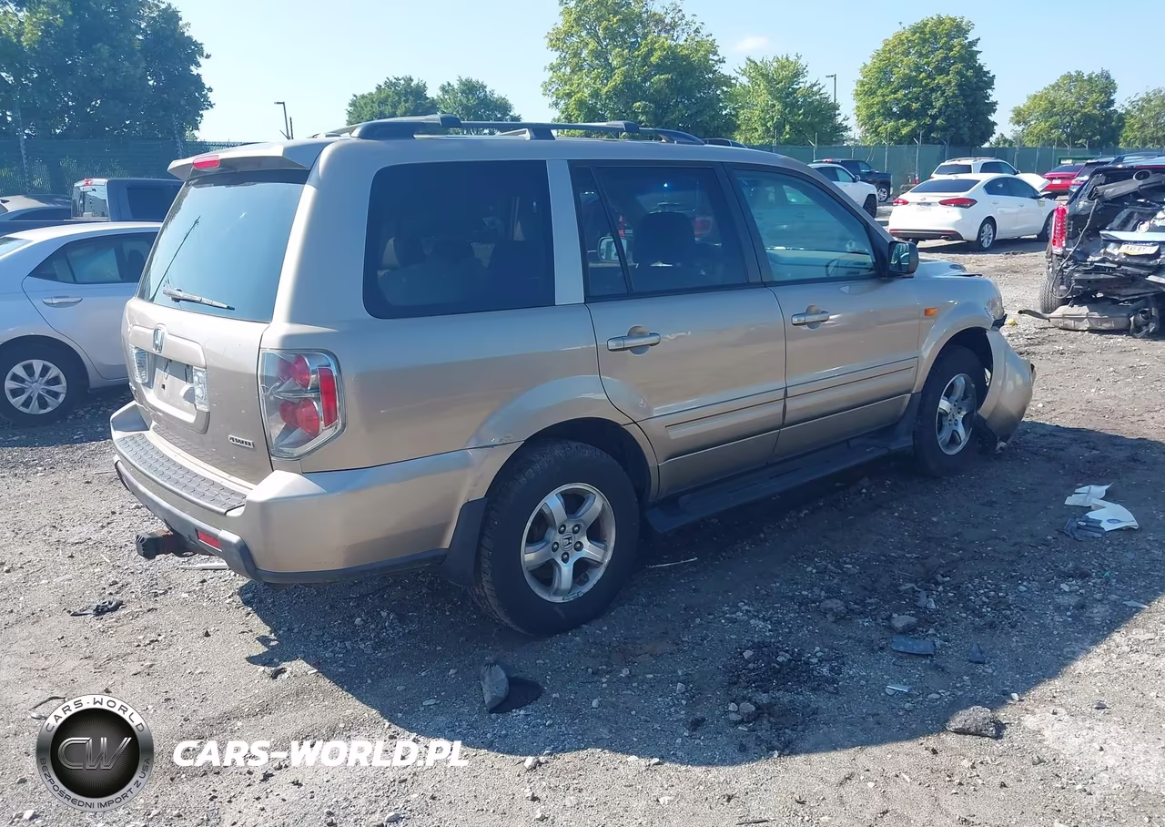 2006 Honda Pilot Ex-L VIN:2HKYF18716H510037 - 4